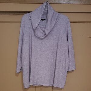J. Jill Soft Purple Cowl Neck Sweater